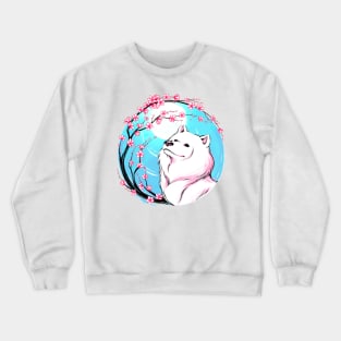 Samoyed Sakura Crewneck Sweatshirt